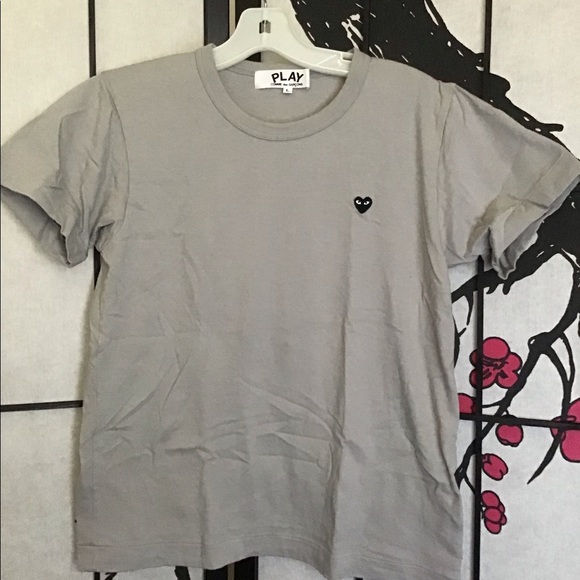 cdg gray shirt